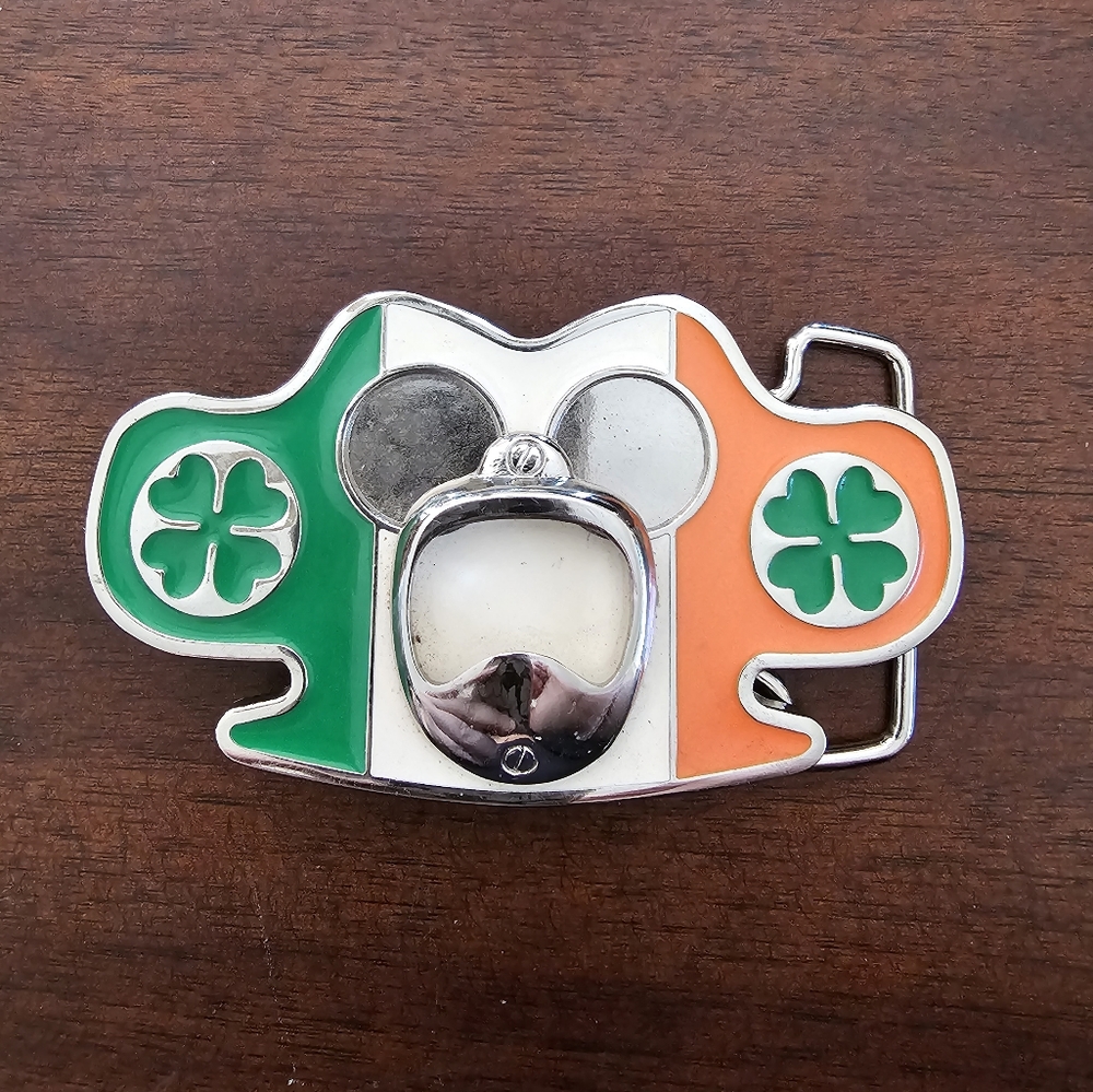 Vintage Micky Mouse Irish Belt Buckle